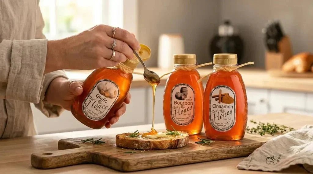 Discover the Ingredients: What is Infused Honey Made Of? - Huckle Bee Farms LLC
