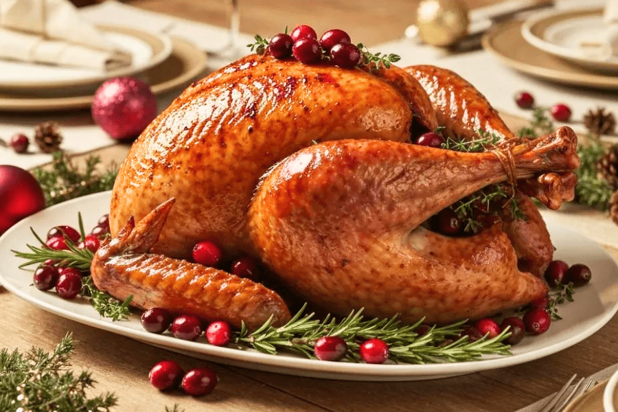 Cranberry-Glazed Turkey Recipe for Perfect Holiday Dinners - Huckle Bee Farms LLC