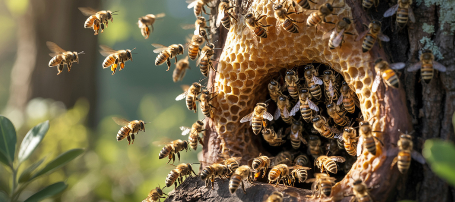 Bees Nest in a tree