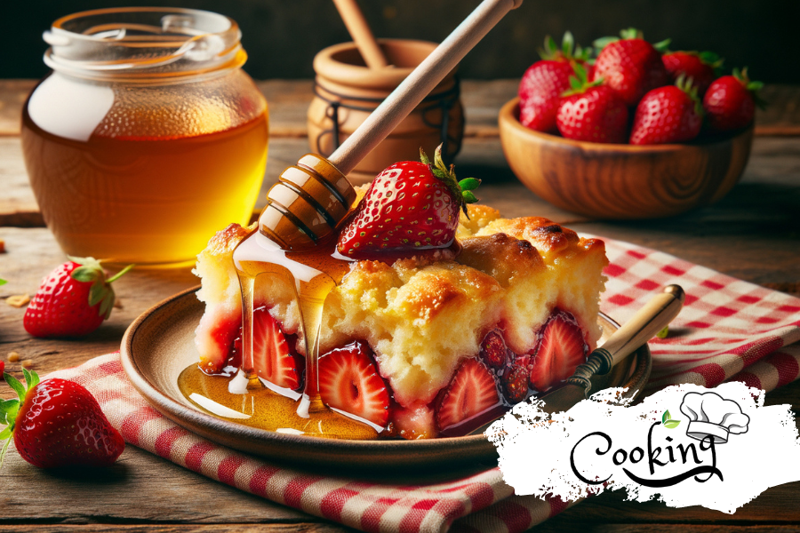 strawberry Honey Cobbler