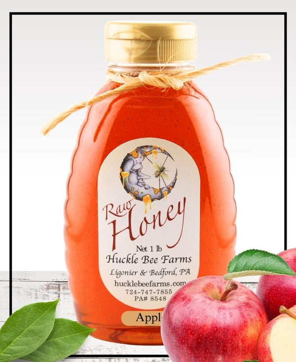 1 Lb Apple Infused Honey - Gift Set