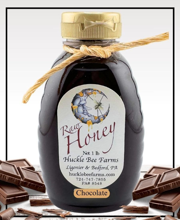 1 Lb Chocolate Infused Honey - Gift Set