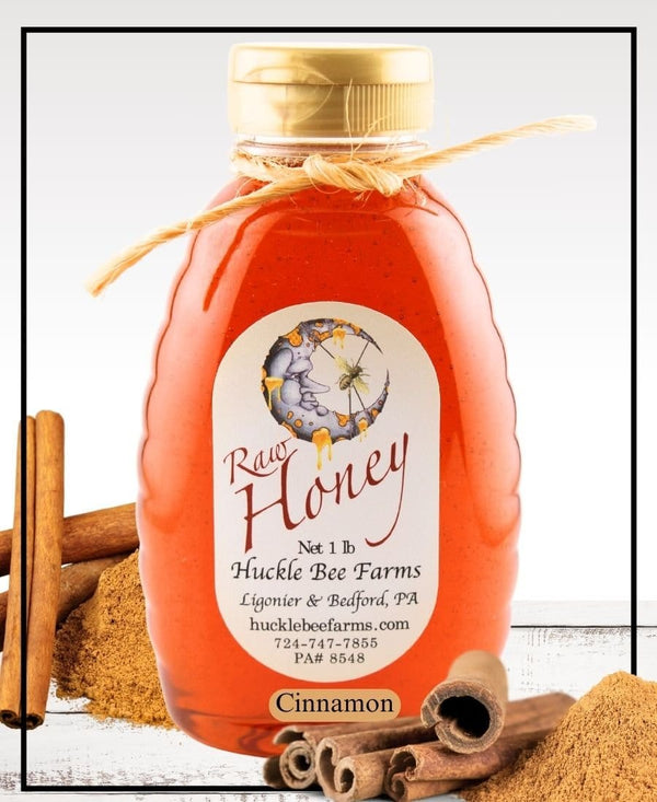 1 LB Cinnamon Infused Honey - Gift Set