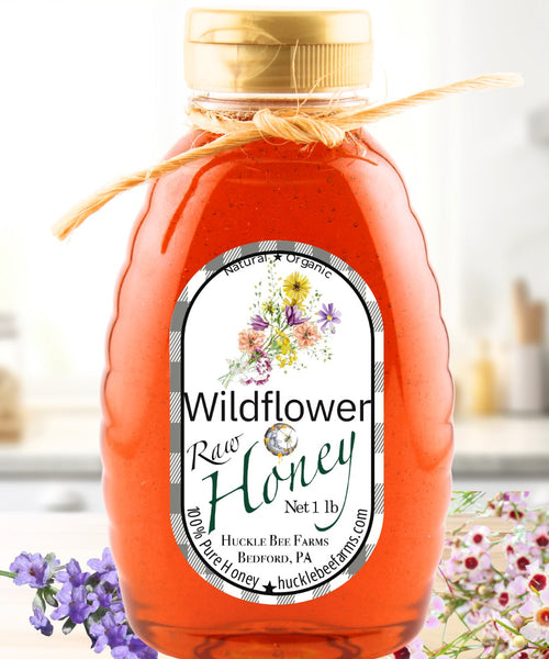 100% Pure Raw Wildflower Honey - Huckle Bee Farms LLC