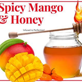 1/2 Lb Spicy Mango Infused Honey - Gift Set - Huckle Bee Farms LLC