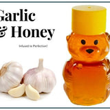 2 oz Sample Garlic Infused Honey - Huckle Bee Farms LLC
