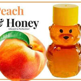 2 oz Sample Peach Infused Honey - Huckle Bee Farms LLC