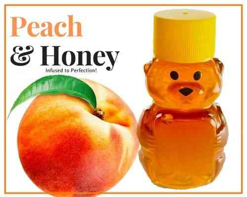 2 oz Sample Peach Infused Honey