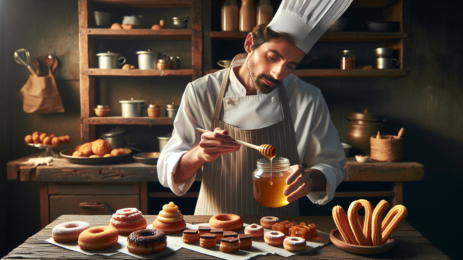 baker with honey