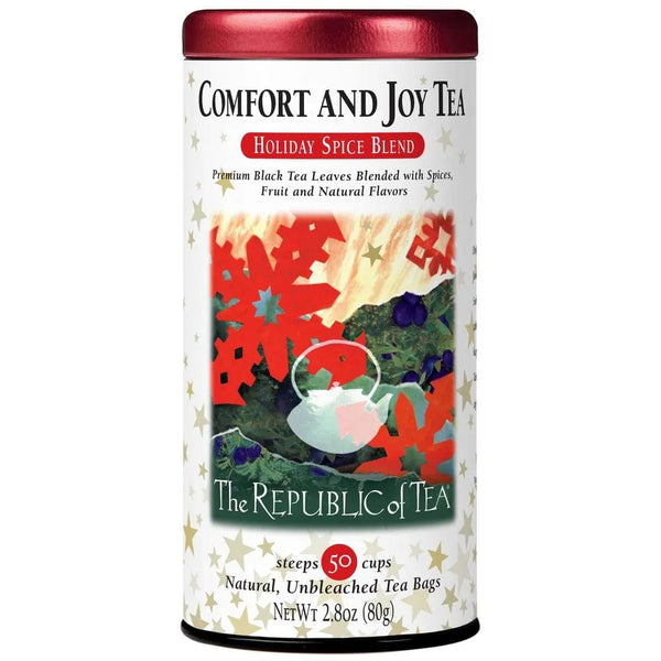 ⛄️ Comfort and Joy Black Tea Bags ⛄️ - Tin 50 Tea Bags - Huckle Bee Farms LLC