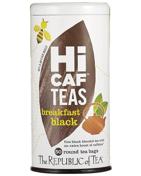 HiCAF® Breakfast Black Tea Bags - Tin 50 Tea Bags - Huckle Bee Farms LLC