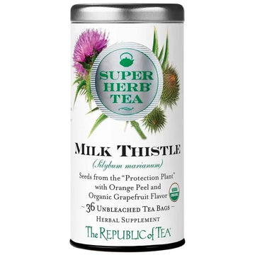Organic Milk Thistle SuperHerb® Tea Bags - 36 Tea Bags - Huckle Bee Farms LLC