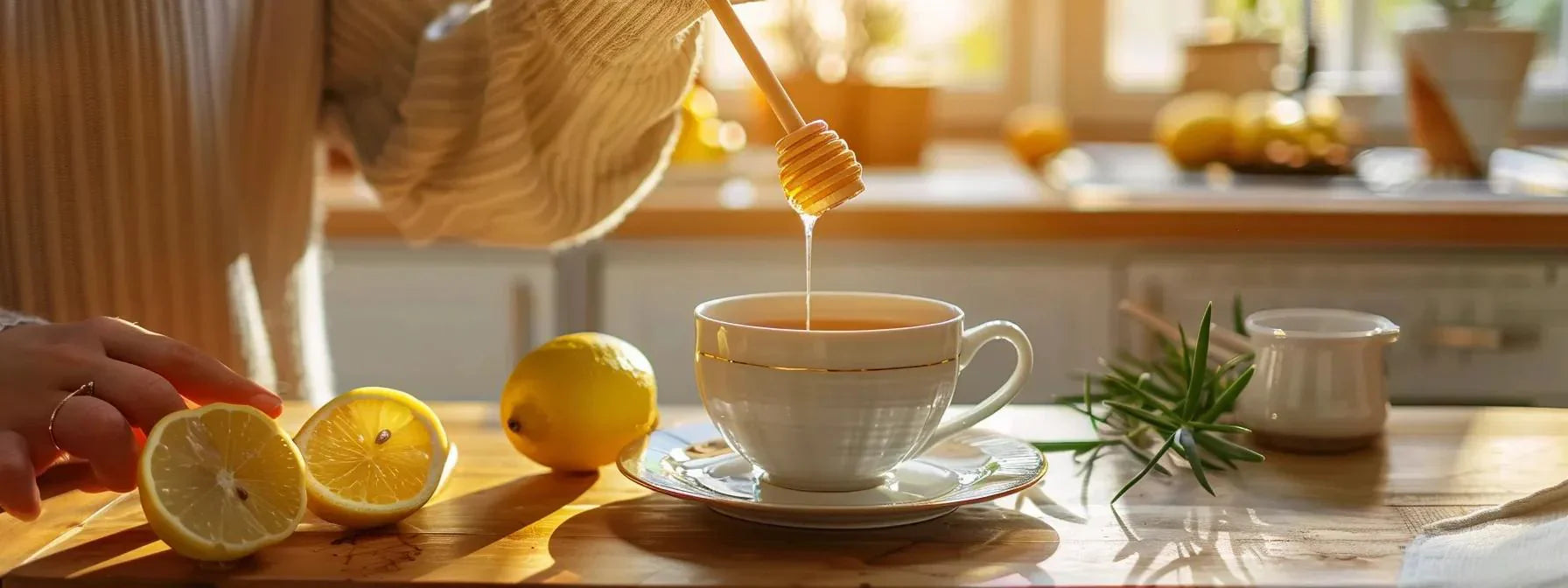 Honey and Lemon in Tea