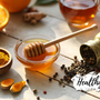 black pepper honey and turmeric honey combining