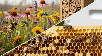 Comparison of native bee species and honey bees