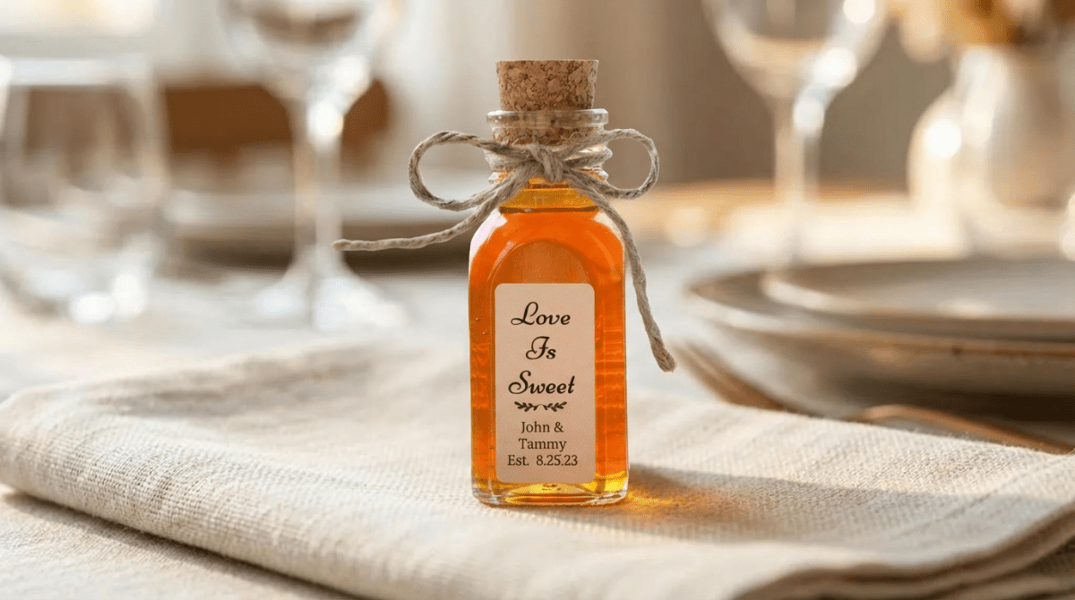 Delight Guests with 4 oz Wedding Honey Favor Jars - Huckle Bee Farms LLC