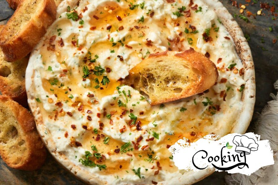 Easy Whipped Feta Dip with Spicy Honey Recipe - Huckle Bee Farms LLC