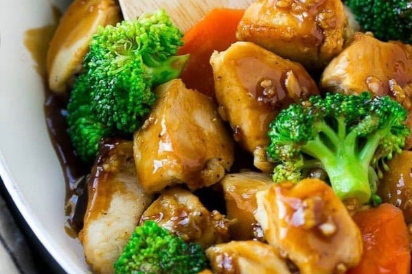 Garlic Infused Honey Chicken Stir Fry - Huckle Bee Farms LLC