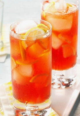 Simple Honey Raspberry Ice Tea