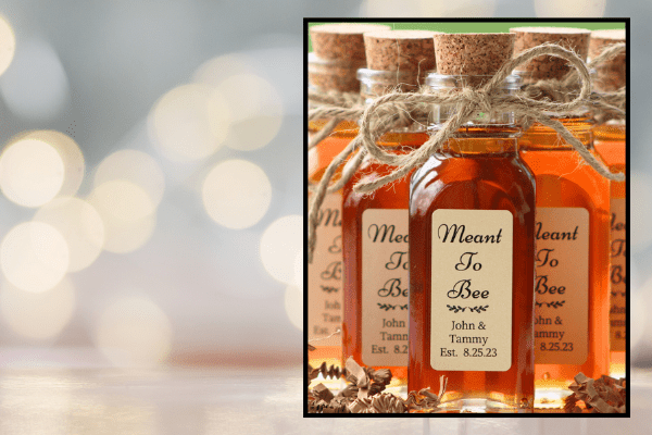 Unique Wedding Favors: Customize Your Honey Labels - Huckle Bee Farms LLC