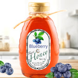 1 Lb Blueberry Infused Honey - Gift Set - Huckle Bee Farms LLC