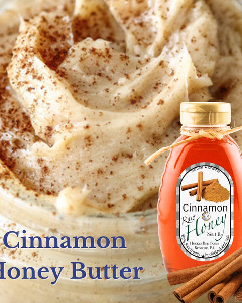 1 LB Cinnamon Infused Honey - Gift Set - Huckle Bee Farms LLC