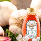 1 Lb Garlic Infused Honey - Gift Set - Huckle Bee Farms LLC