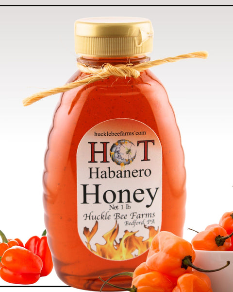 1 Lb Habanero Infused Honey - Gift Set - Huckle Bee Farms LLC