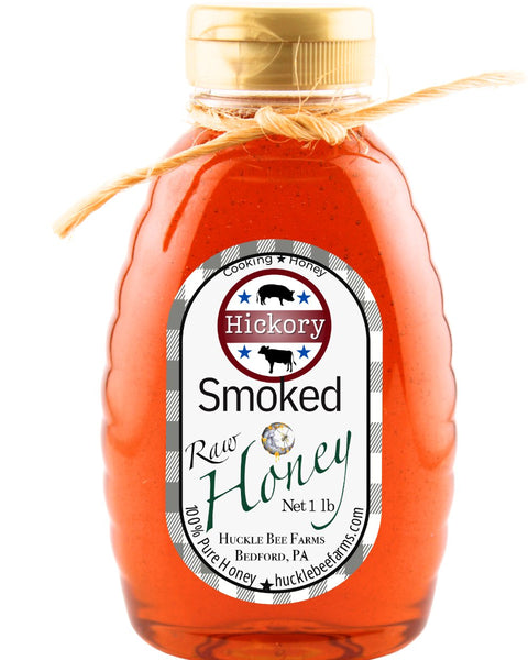 1 Lb Hickory Smoked Honey - Gift Set - Huckle Bee Farms LLC