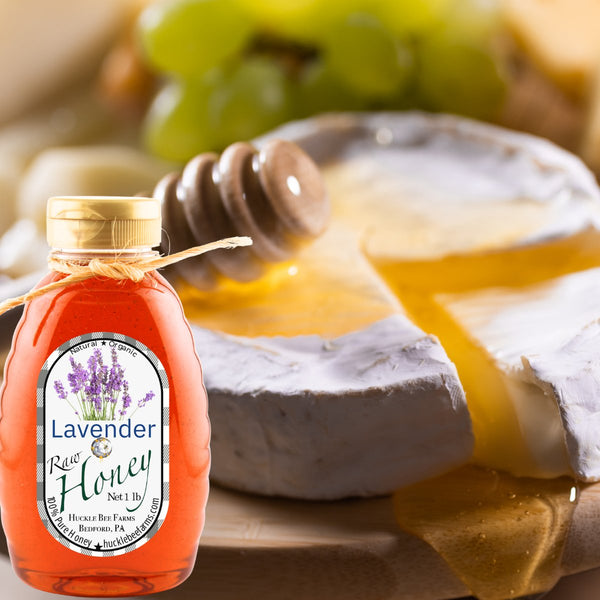 1 Lb Lavender Infused Honey - Gift Set - Huckle Bee Farms LLC