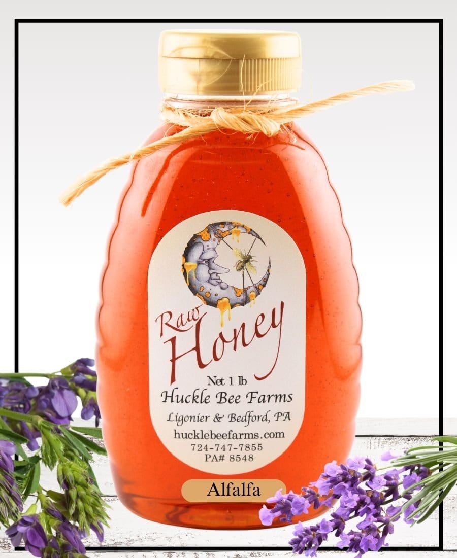 1 Lb Lavender Infused Honey - Gift Set - Huckle Bee Farms LLC