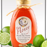 1 Lb Lime Infused Honey - Gift Set - Huckle Bee Farms LLC