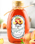 1 Lb Peach Infused Honey - Gift Set - Huckle Bee Farms LLC