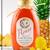 1 Lb Pineapple Infused Honey - Gift Set - Huckle Bee Farms LLC