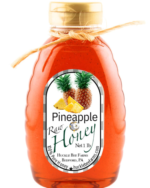 1 Lb Pineapple Infused Honey - Gift Set - Huckle Bee Farms LLC