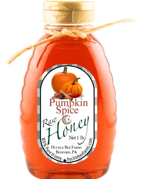 1 Lb Pumpkin Spice Honey - Gift Set - Huckle Bee Farms LLC