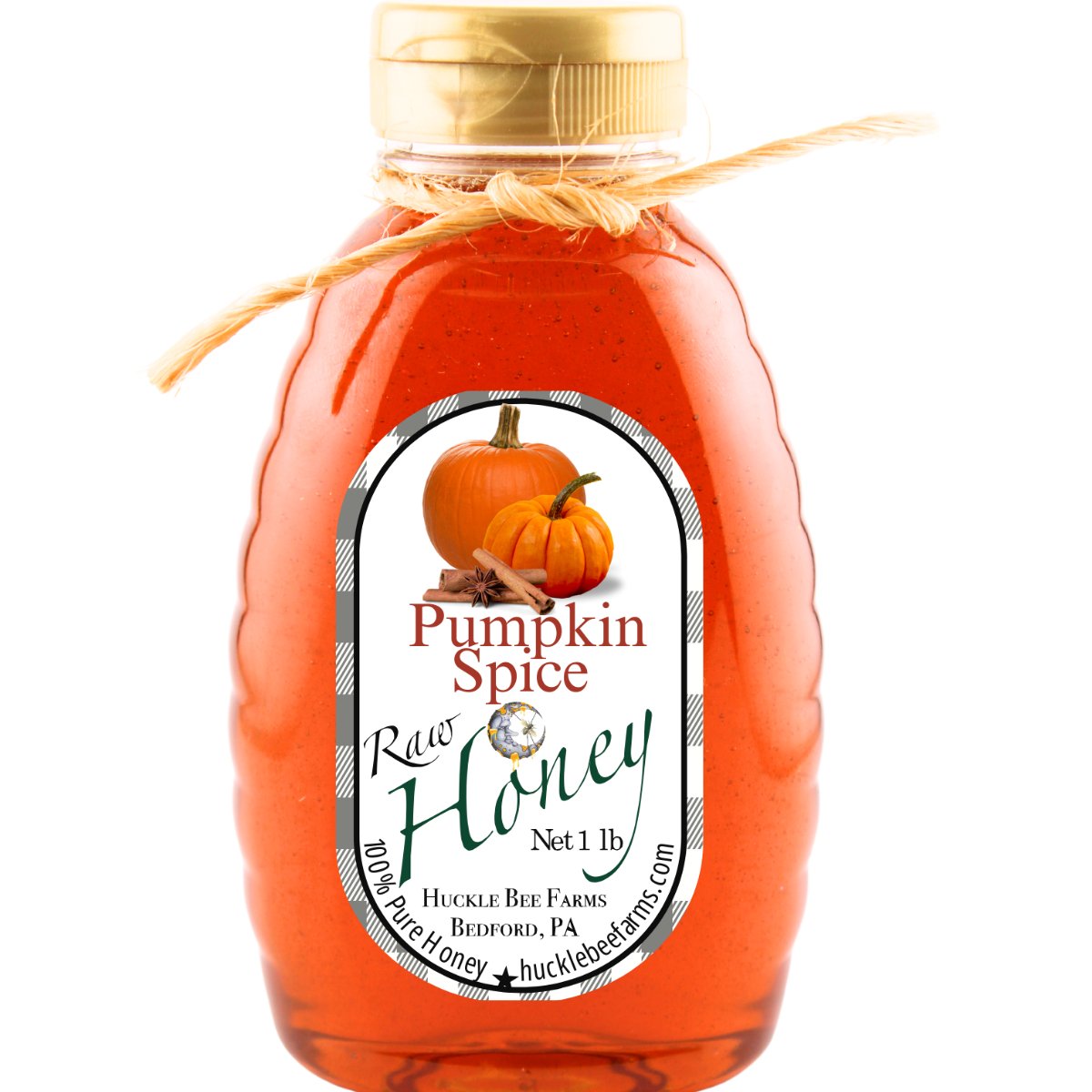 1 Lb Pumpkin Spice Honey - Gift Set - Huckle Bee Farms LLC