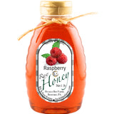 1 Lb Raspberry Infused Honey - Gift Set - Huckle Bee Farms LLC