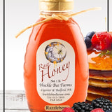 1 Lb RazzleBerry Infused Honey - Gift Set - Huckle Bee Farms LLC