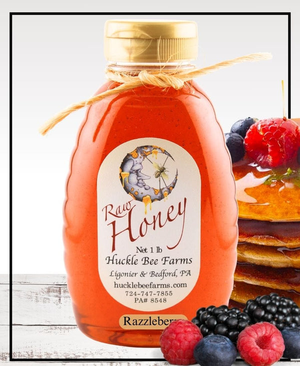 1 Lb RazzleBerry Infused Honey - Gift Set