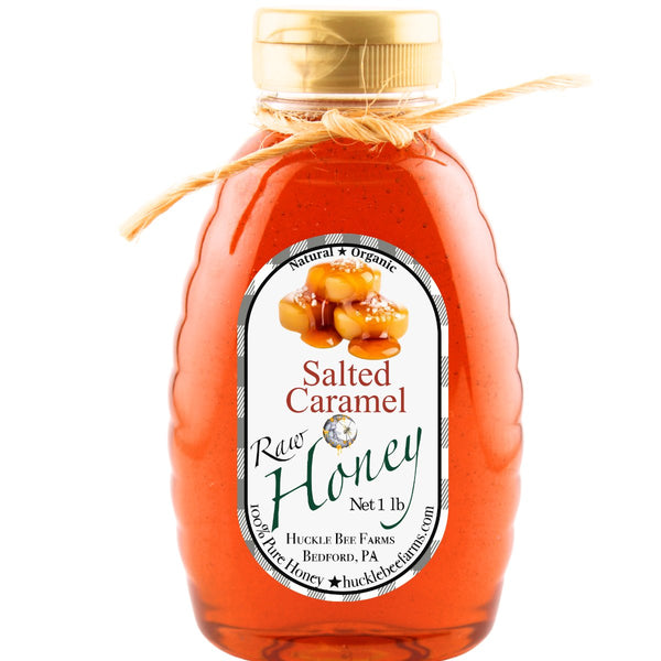 1 Lb Salted Caramel Honey - Gift Set - Huckle Bee Farms LLC