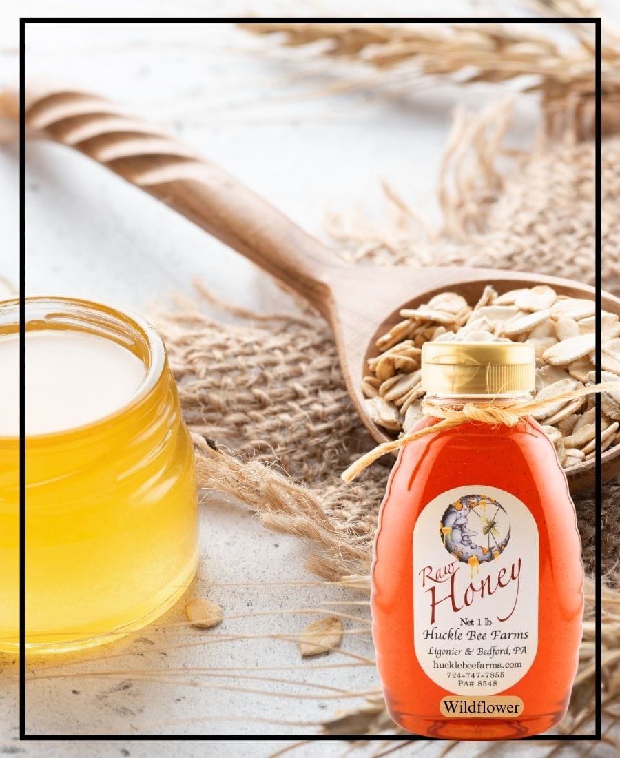 1 Lb Wildflower Honey - Gift Set in - Huckle Bee Farms LLC
