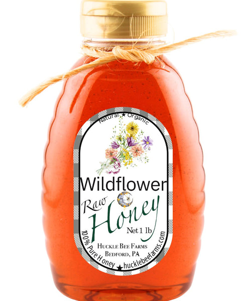 1 Lb Wildflower Honey - Gift Set in - Huckle Bee Farms LLC