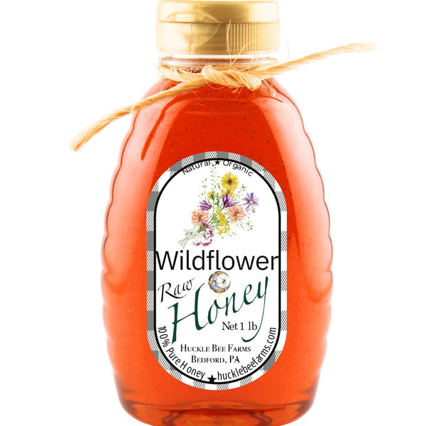 1 Lb Wildflower Honey - Gift Set in - Huckle Bee Farms LLC