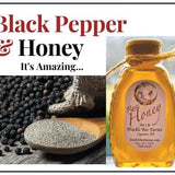 1/2 Lb Black Pepper Infused Honey - Gift Set - Huckle Bee Farms LLC