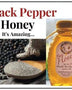 1/2 Lb Black Pepper Infused Honey - Gift Set - Huckle Bee Farms LLC