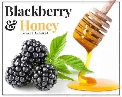 1/2 Lb Blackberry Infused Honey - Gift Set - Huckle Bee Farms LLC