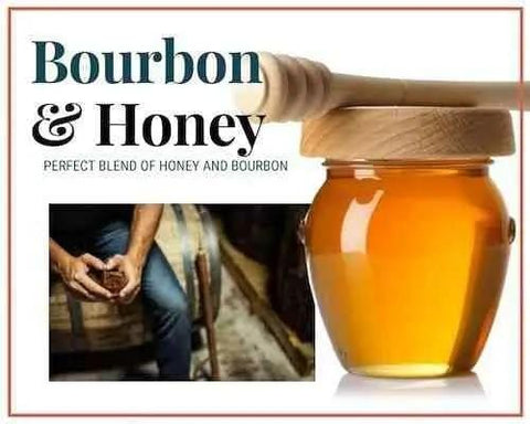 1/2 Lb Bourbon Infused Honey - Gift Set - Huckle Bee Farms LLC