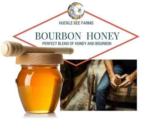 1/2 Lb Bourbon Infused Honey - Gift Set - Huckle Bee Farms LLC