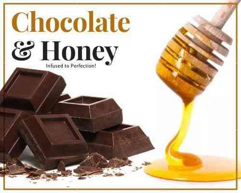 1/2 Lb Chocolate Infused Honey - Gift Set - Huckle Bee Farms LLC